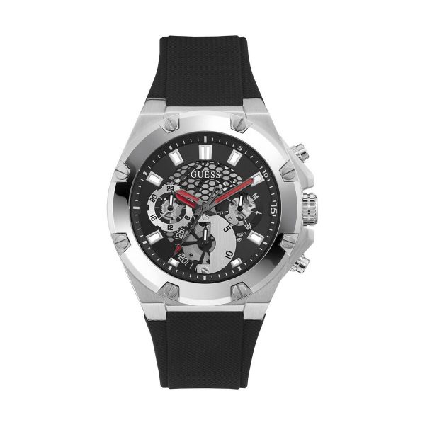 Men s Watch Guess GW0334G1 Black (Ø 46 mm) Online Hot Sale