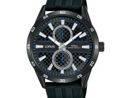 Men s Watch Lorus SPORTS Black (Ø 40 mm) For Discount