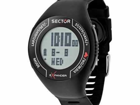 Men s Watch Sector CARDIO Black (Ø 47 mm) Online Hot Sale