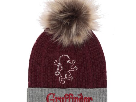 Hat Harry Potter Gryffindor House Fur Pom Burgundy For Discount