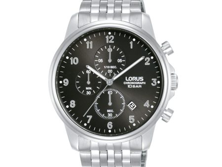 Men s Watch Lorus RM335JX9 Black Silver Sale