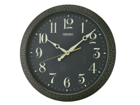 Wall Clock Seiko QXA815K Black Plastic For Cheap