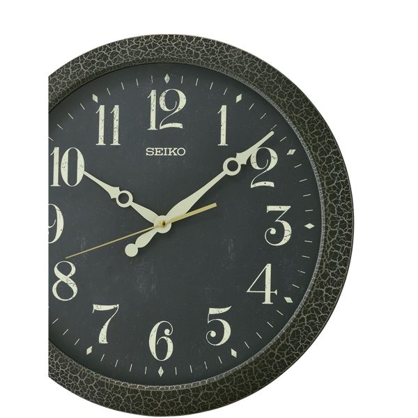 Wall Clock Seiko QXA815K Black Plastic For Cheap