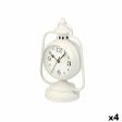 Table clock Lamp White Metal 17 x 25 x 11,3 cm (4 Units) Online Sale