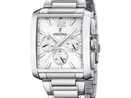 Men s Watch Festina F20635 1 Silver Supply