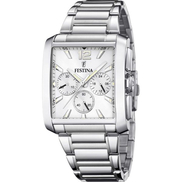 Men s Watch Festina F20635 1 Silver Supply