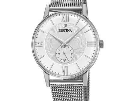 Men s Watch Festina F20568 2 Silver Cheap