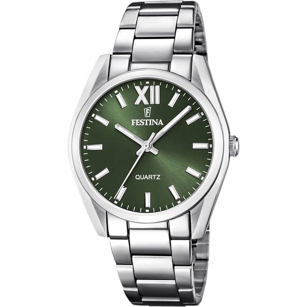 Men s Watch Festina F20622 4 Green Silver Sale