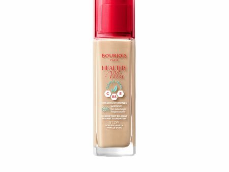 Liquid Make Up Base Bourjois Healthy Mix 30 ml Nº 51.2W Golden vanilla Fashion