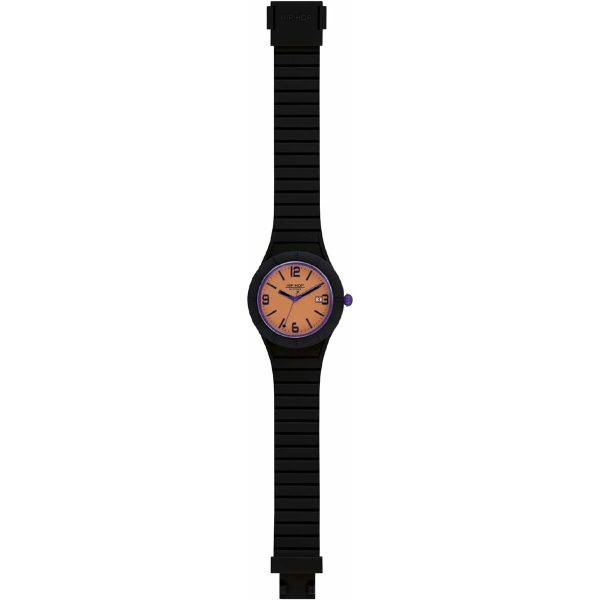 Men s Watch Hip Hop HWU1082 Black Orange Fashion