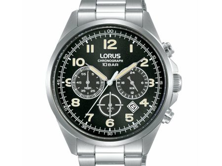 Men s Watch Lorus RT303KX9 Black Silver Online Hot Sale