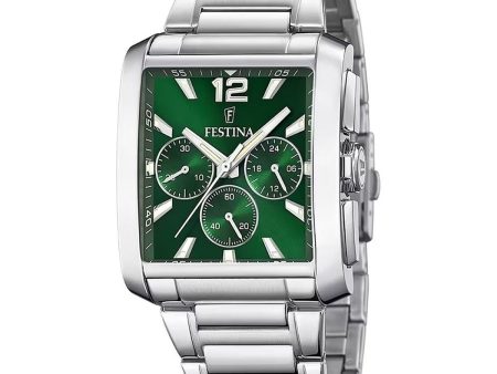 Men s Watch Festina F20635 3 Green Silver Supply