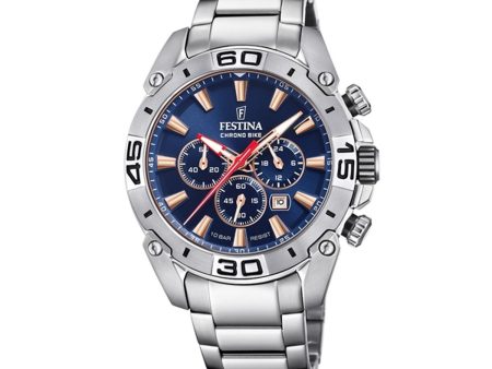 Men s Watch Festina F20543 4 Grey Silver Online Hot Sale