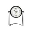 Table clock Black Metal 15,5 x 20 x 11 cm (4 Units) Discount