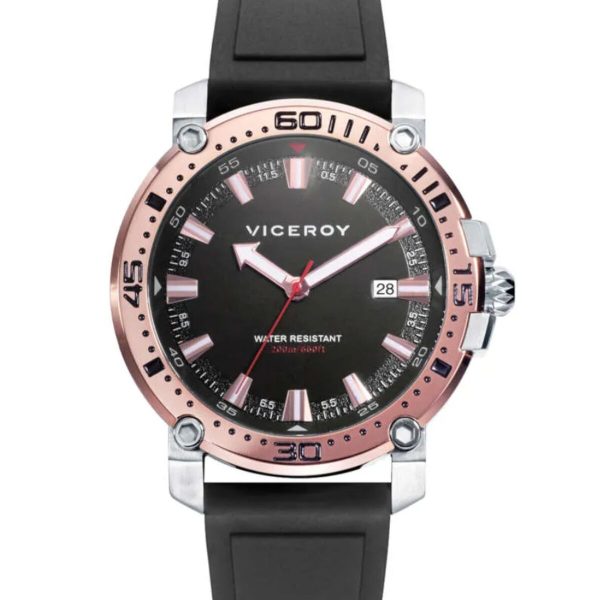 Men s Watch Viceroy 46825-47 Black (Ø 44 mm) Fashion