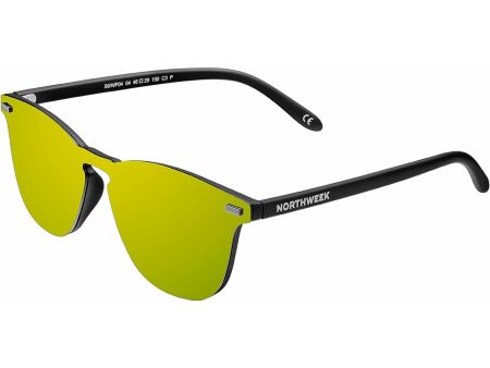 Unisex Sunglasses Northweek Wall Phantom Ø 45 mm Yellow Black For Cheap