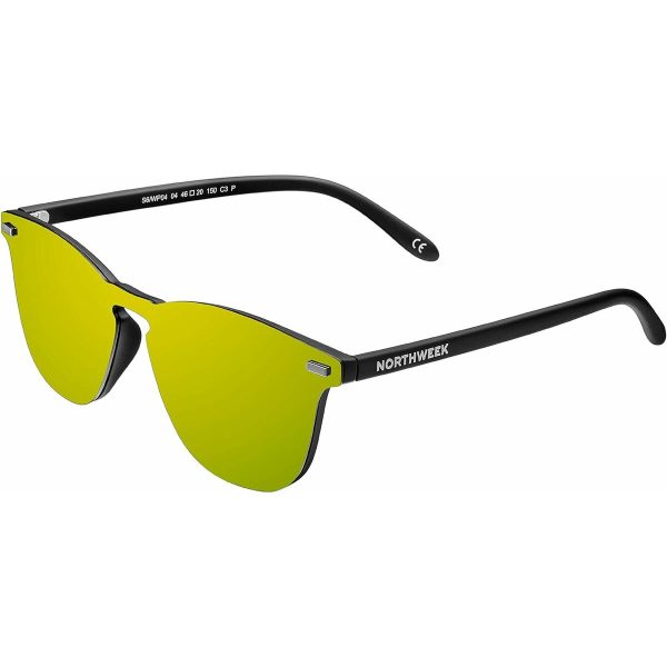 Unisex Sunglasses Northweek Wall Phantom Ø 45 mm Yellow Black For Cheap