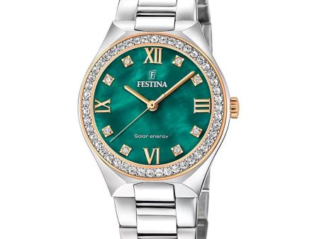 Men s Watch Festina F20658 3 Green Silver Online Hot Sale