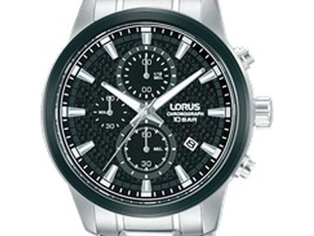 Men s Watch Lorus RM325HX9 Black Silver Online