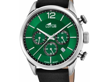 Men s Watch Lotus 18689 4 Green Silver Cheap