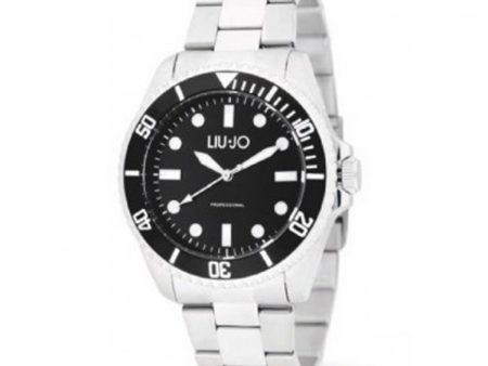 Men s Watch LIU JO TLJ2119 Black Silver on Sale