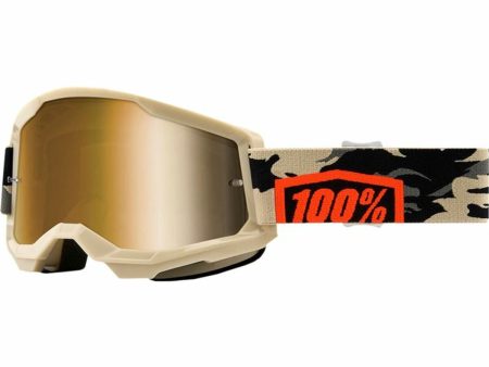 Sunglasses 100 %  Downhill Strata 2 Goggle Kombat Beige One size Motocross Online now