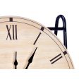 Table clock Black Metal MDF Wood 19 x 21 x 9 cm (6 Units) For Cheap