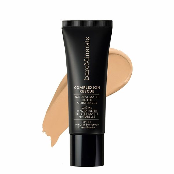 Hydrating Cream with Colour bareMinerals Complexion Rescue Natural Pecan Spf 30 35 ml For Cheap