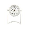 Table clock White Metal 15,5 x 20 x 11 cm (4 Units) Online Sale