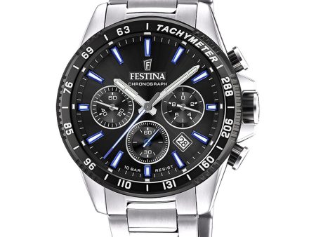 Men s Watch Festina F20560 5 Black Silver Discount