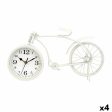 Table clock Bicycle White Metal 38 x 20 x 4 cm (4 Units) For Discount