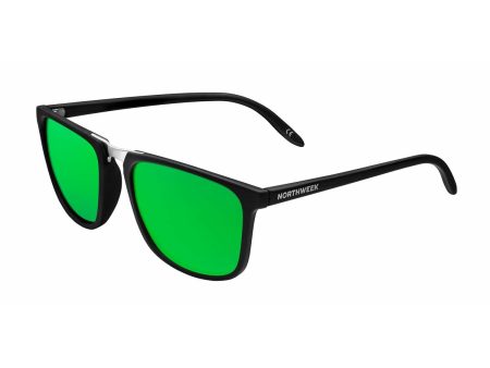 Unisex Sunglasses Northweek Shelter Matte Ø 47 mm Green Black For Discount