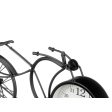 Table clock Bicycle Black Metal 40 x 19,5 x 7 cm (4 Units) Discount