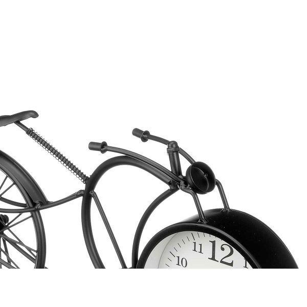 Table clock Bicycle Black Metal 40 x 19,5 x 7 cm (4 Units) Discount