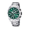 Men s Watch Festina F20463 3 Green Silver on Sale