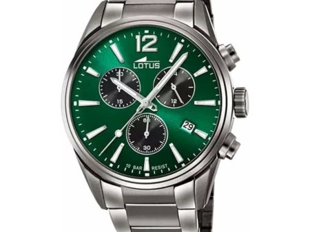 Men s Watch Lotus 18682 4 Green Silver Online now