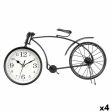 Table clock Bicycle Black Metal 38 x 20 x 4 cm (4 Units) For Discount