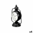 Table clock Lamp Black Metal 17 x 25 x 11,3 cm (4 Units) For Sale