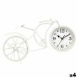 Table clock Bicycle White Metal 40 x 19,5 x 7 cm (4 Units) Supply