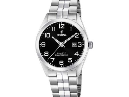 Men s Watch Festina F20437 4 Black Silver (Ø 40 mm) For Sale