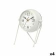 Table clock White Metal 18 x 21 x 12 cm (4 Units) Fashion