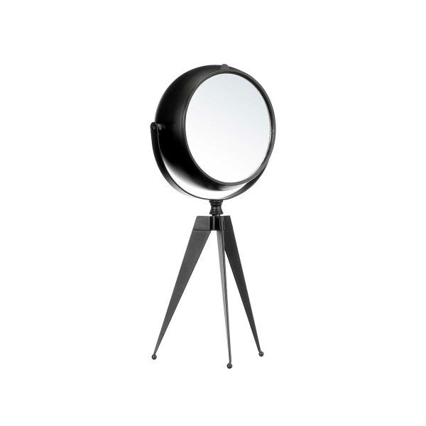 Table clock Tripod Black Metal 14 x 30 x 11 cm (4 Units) Online Sale