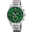 Men s Watch Festina F20285 8 Green Silver For Sale