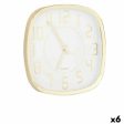 Wall Clock Squared Golden Glass Plastic 31 x 31 x 4,5 cm (6 Units) For Sale