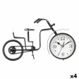 Table clock Bicycle Black Metal 33 x 21 x 4 cm (4 Units) Sale