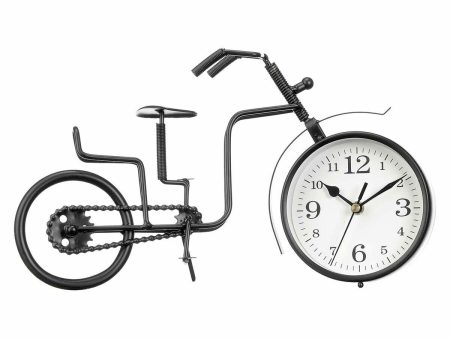 Table clock Bicycle Black Metal 33 x 21 x 4 cm (4 Units) Sale