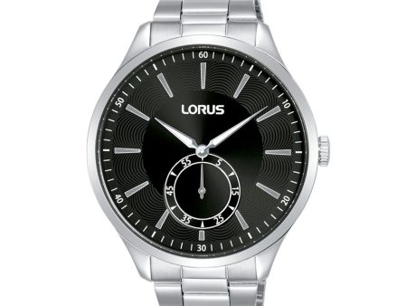 Men s Watch Lorus RN465AX9 Black Silver Discount