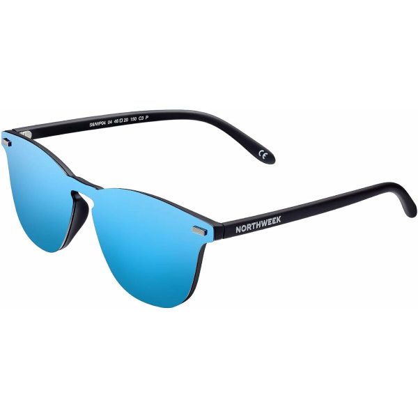 Unisex Sunglasses Northweek Wall Phantom Ø 45 mm Blue Black Online Sale