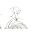 Table clock Bicycle White Metal 33 x 22,5 x 4,2 cm (4 Units) Hot on Sale