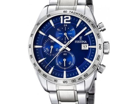 Men s Watch Festina F16759 3 Silver Discount